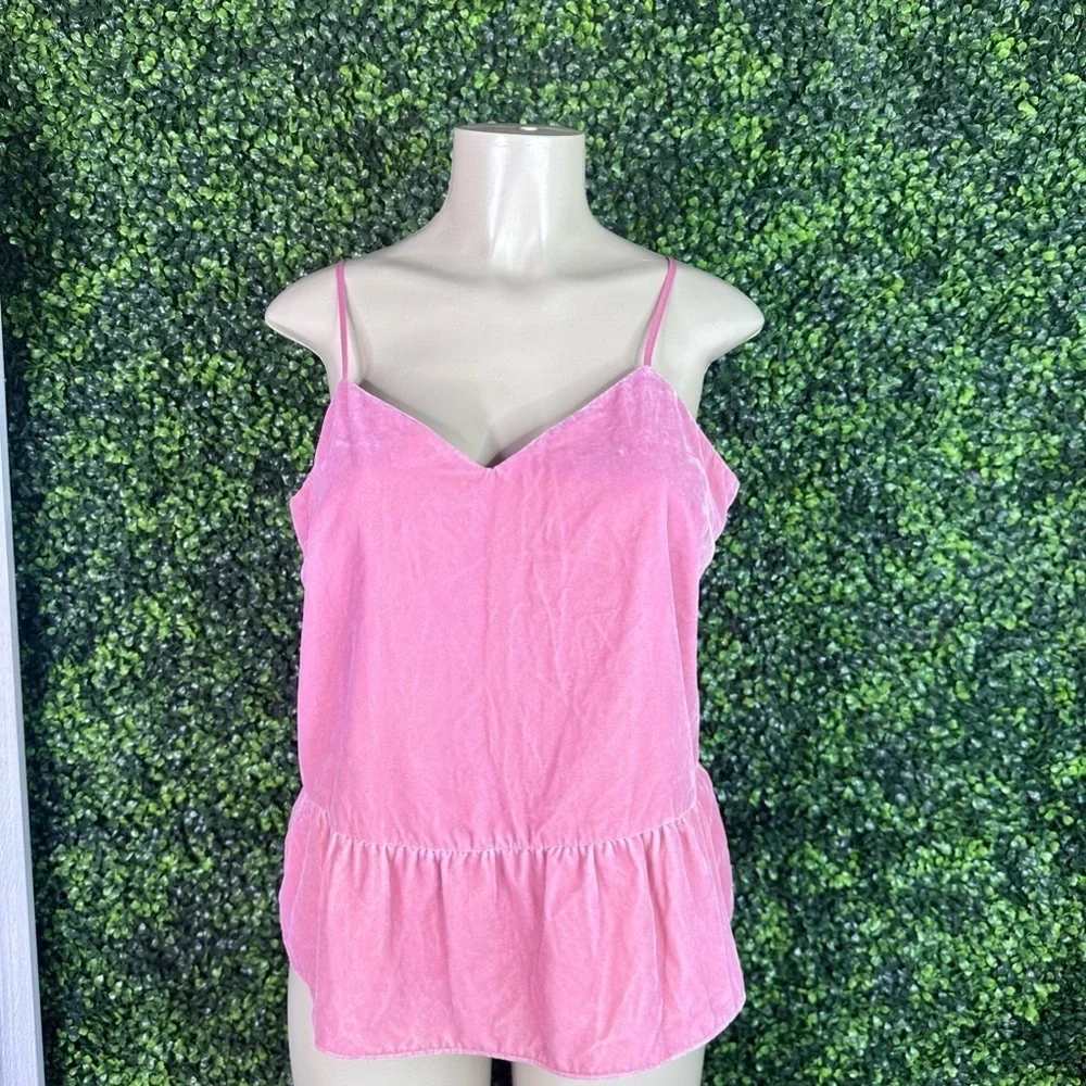 J crew velvet mauve pink‎  top nwt